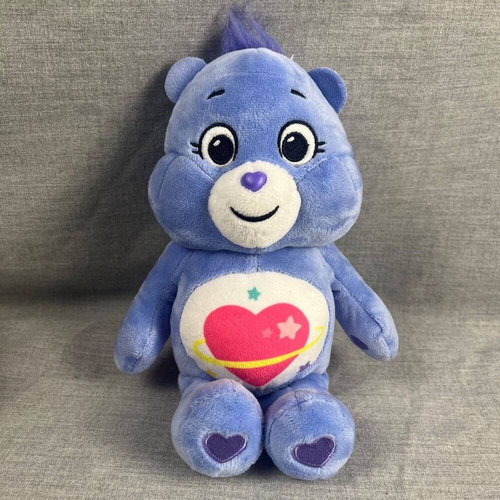 Daydream Bear Care Bear Plush 10" Stuffed Toy Basic Fun 2022 Periwinkle